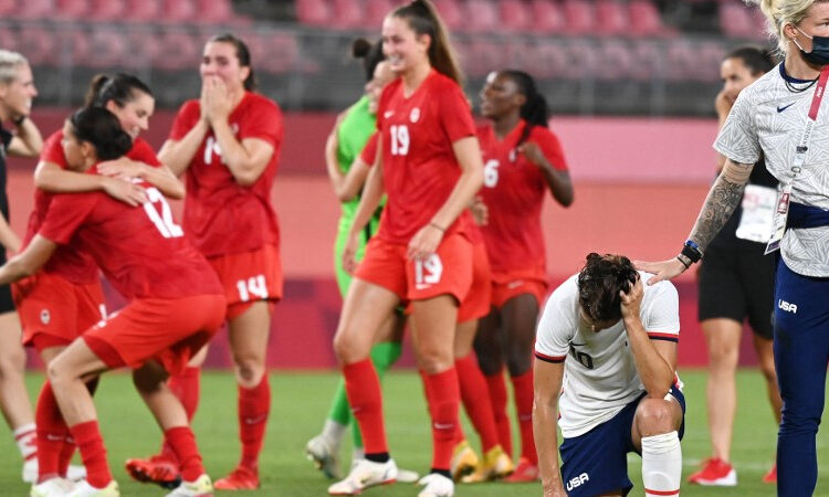 Futebol olímpico feminino: Canadá venceu os EUA para definir a final da Suécia
