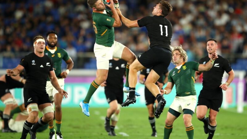 Campeonato de rúgbi: Springboks vence todos os negros no thriller do jogo final