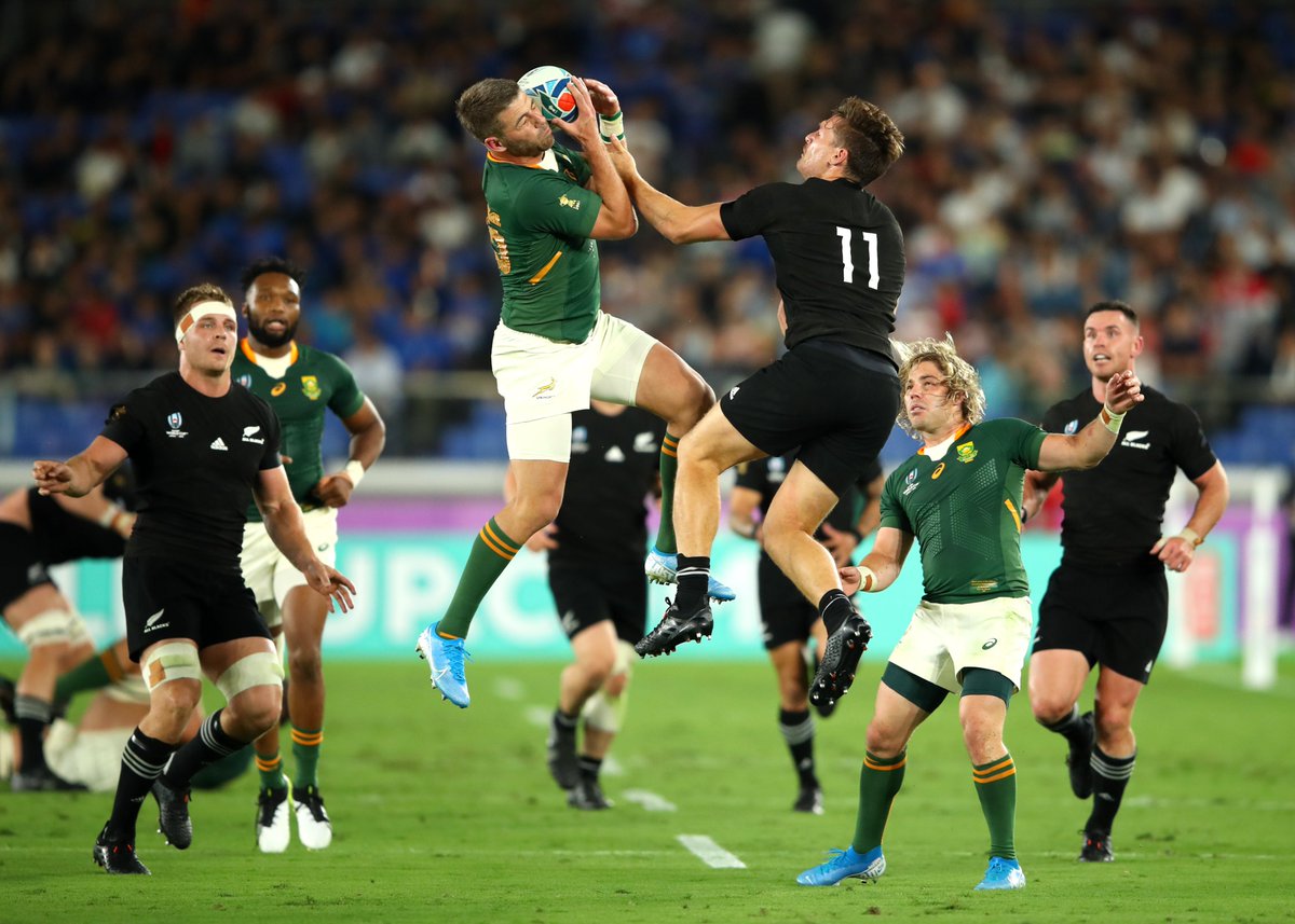 Campeonato de rúgbi: Springboks vence todos os negros no thriller do jogo final