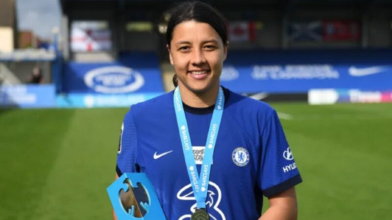 Candidata ao futebolista feminino do ano, Sam Kerr